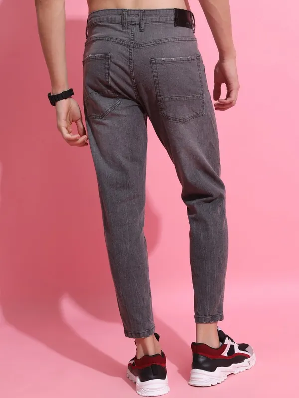 Highlander Men Grey Super Skinny Fit Clean Look Jeans