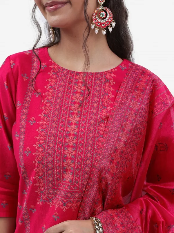  Vishudh Women Pink Kurta Sets