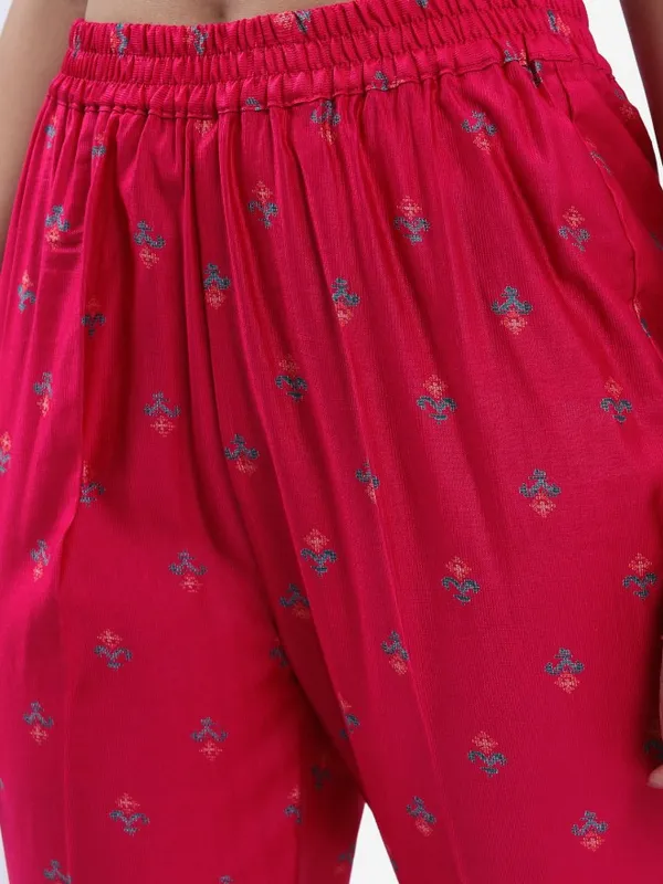  Vishudh Women Pink Kurta Sets