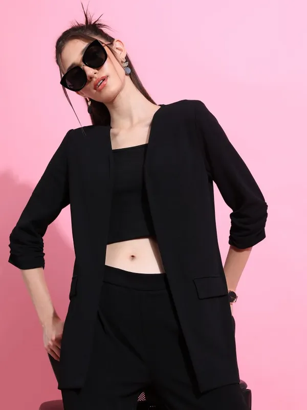 Women Solid Blazer