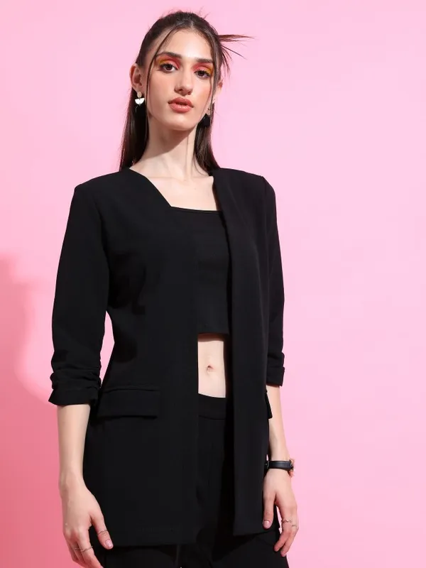 Women Solid Blazer