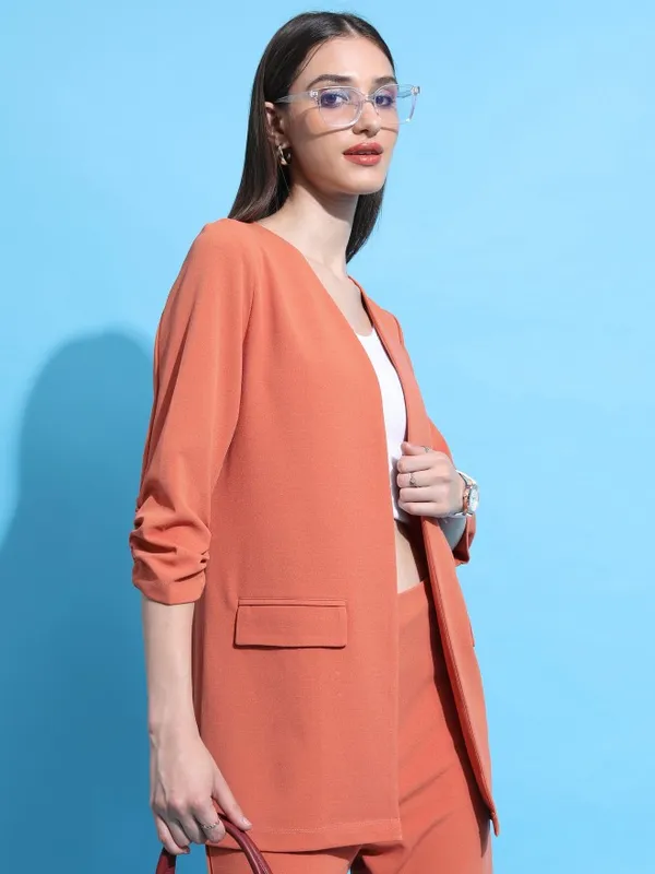 Women Solid Blazer