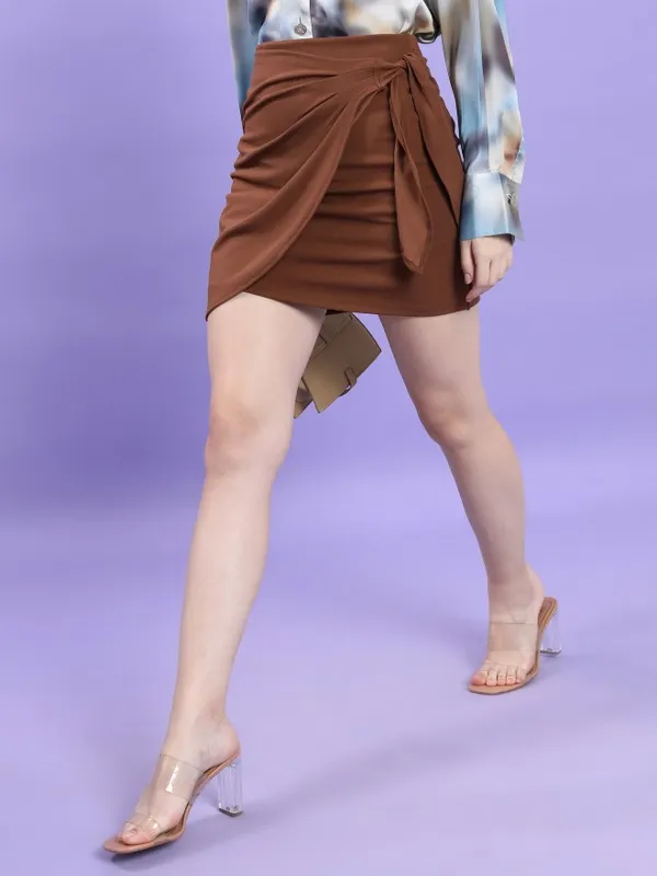 Wrap Mini Skirt