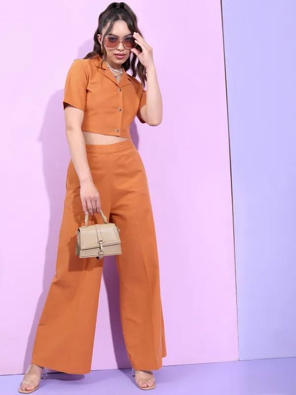  Tokyo Talkies Women Brown Co-Ords