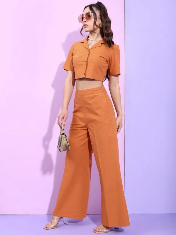  Tokyo Talkies Women Brown Co-Ords