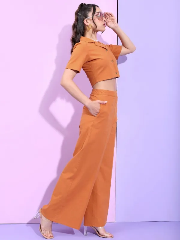  Tokyo Talkies Women Brown Co-Ords