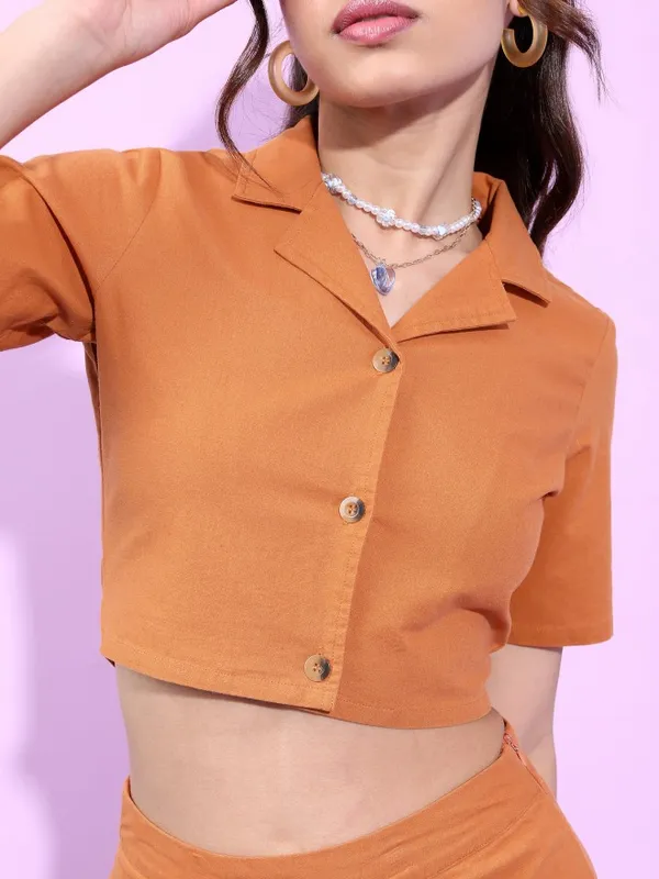  Tokyo Talkies Women Brown Co-Ords