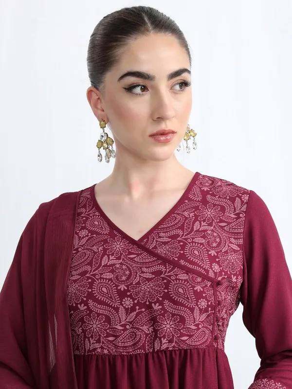 Women Kurta With Palazzo And Dupatta
