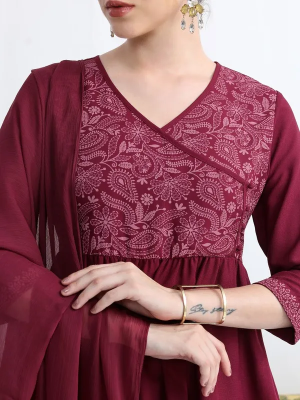 Women Kurta With Palazzo And Dupatta