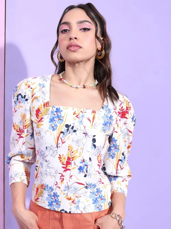  Tokyo Talkies Women Pink Printed Regular Tops