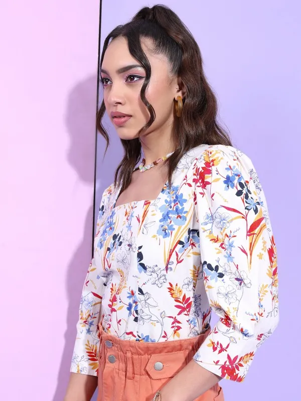  Tokyo Talkies Women Pink Printed Regular Tops