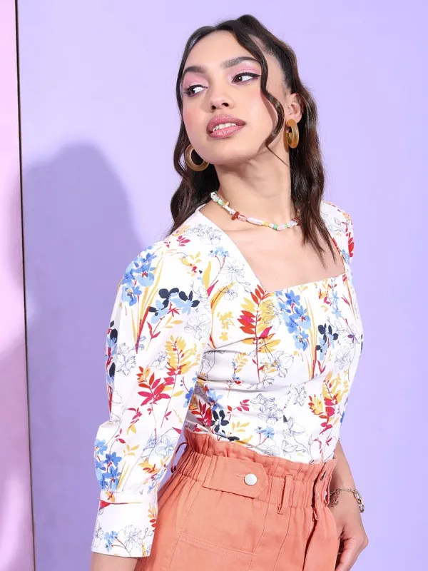  Tokyo Talkies Women Pink Printed Regular Tops