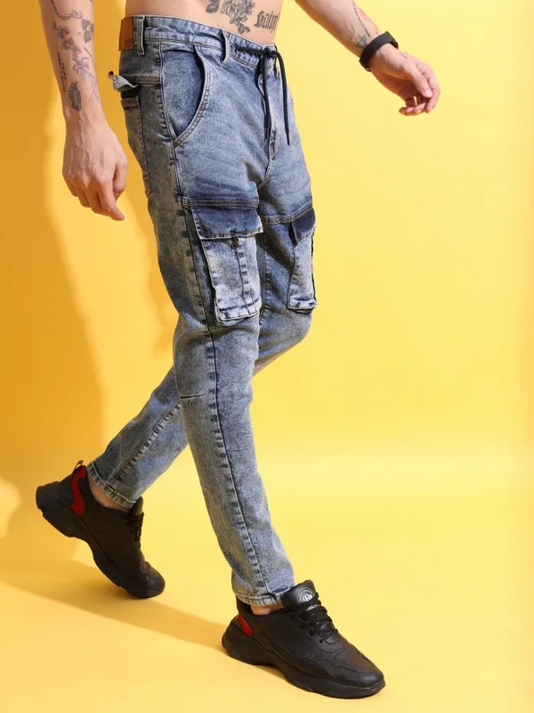  Highlander Men Blue Slim Fit Clean Look Jeans