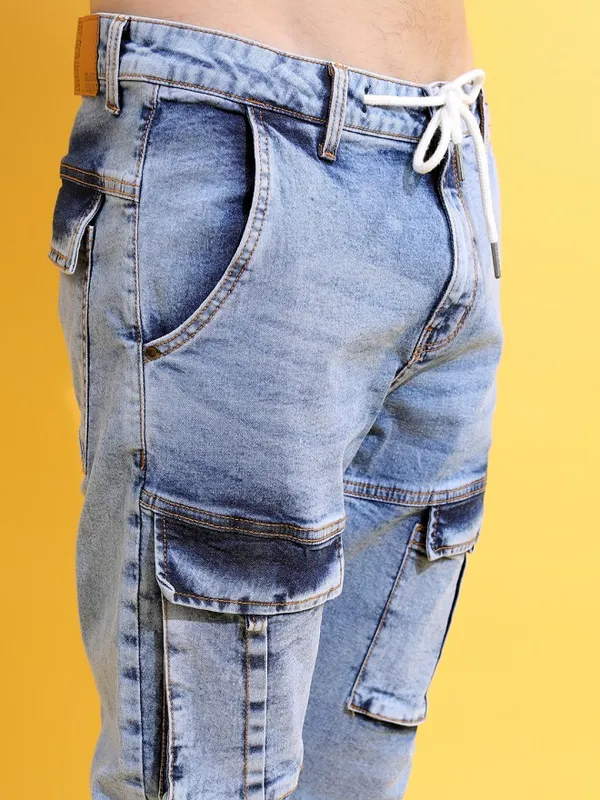  Highlander Men Blue Slim Fit Clean Look Jeans