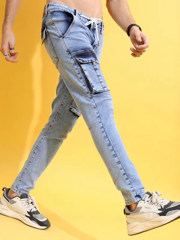  Highlander Men Blue Slim Fit Clean Look Jeans