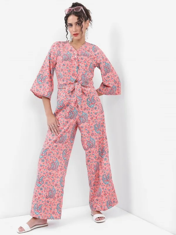 Women Top With Palazzo Clothing Set