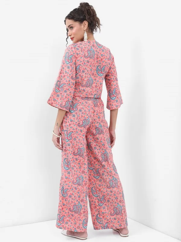 Women Top With Palazzo Clothing Set