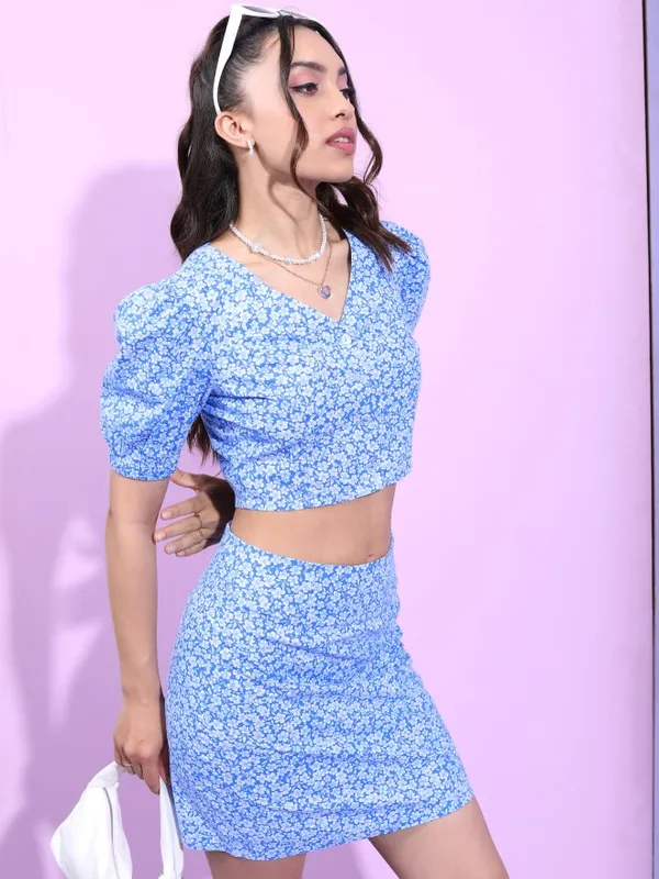 Women Top With Skirt Co-ords