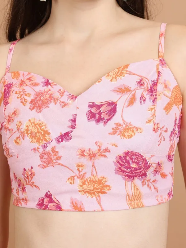  Vishudh Women Pink Striped Kurta Sets