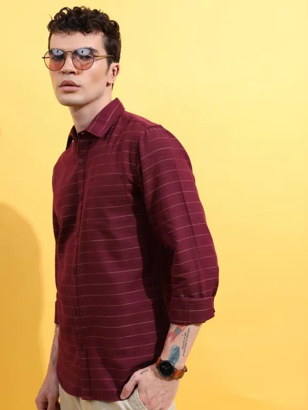 Men Slim Fit Casual Shirt