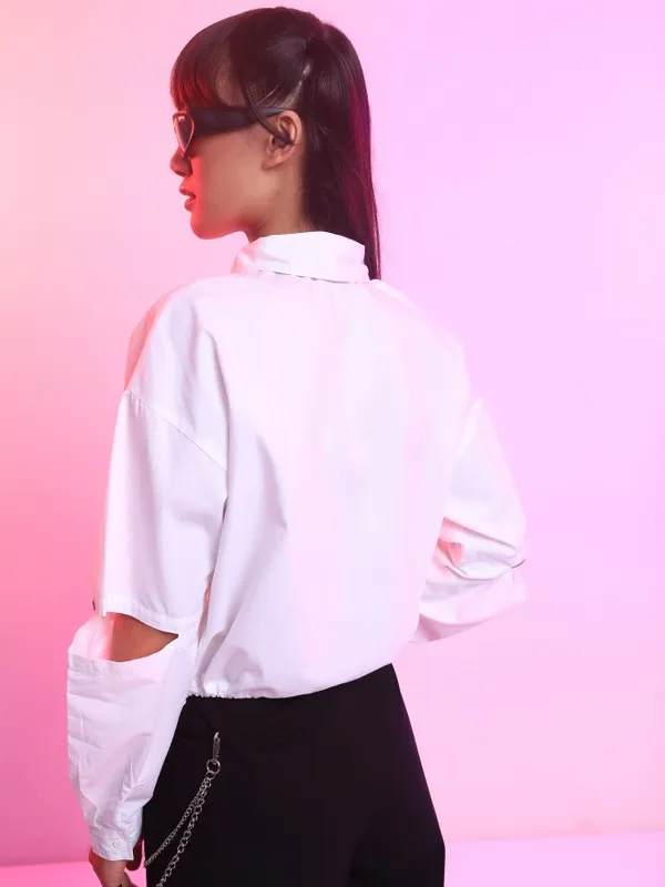  Tokyo Talkies Women White Printed Casual Shirts