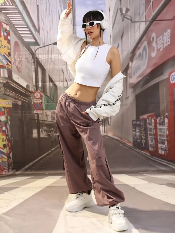  Tokyo Talkies Women White Solid Fitted Tops