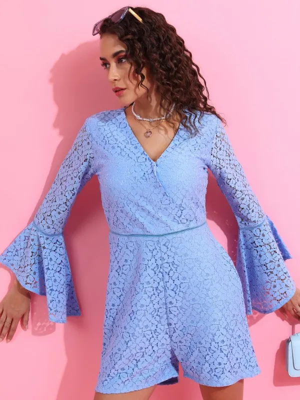 Self Design Regular Fit Jumpsuit