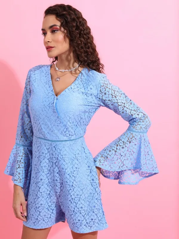 Self Design Regular Fit Jumpsuit