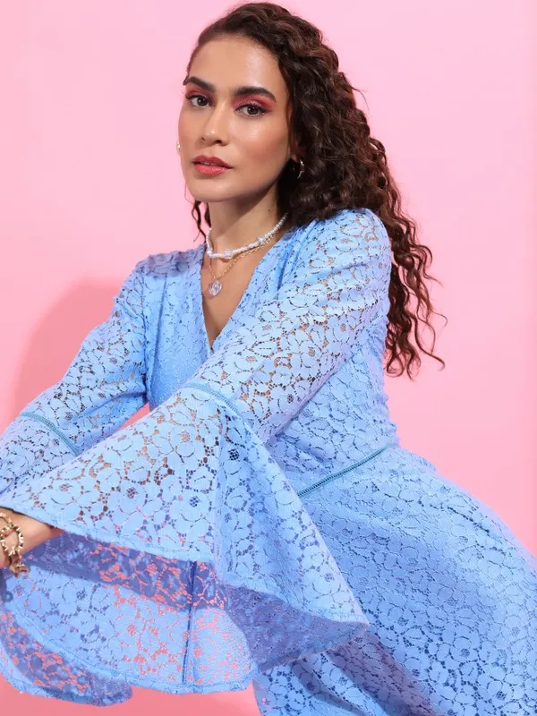 Self Design Regular Fit Jumpsuit