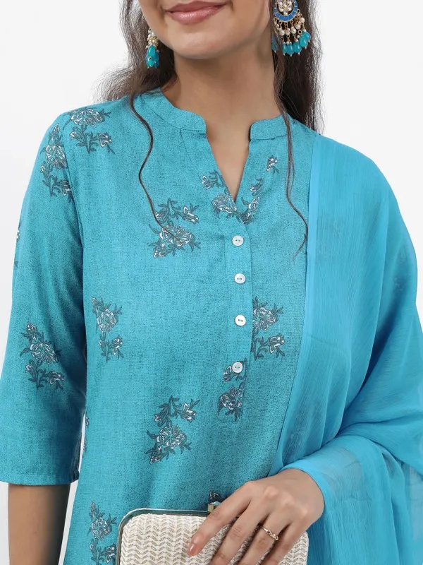 Women Kurta With Pant & Dupatta