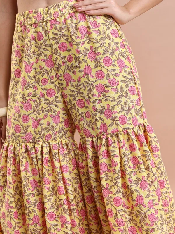 Women Top With Sharara & Dupatta