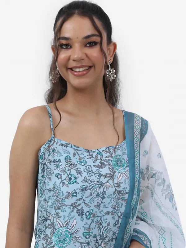 Ketch Women Turquoise Kurta Sets