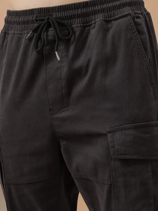  Highlander Men Grey Regular Fit Solid Casual Trousers
