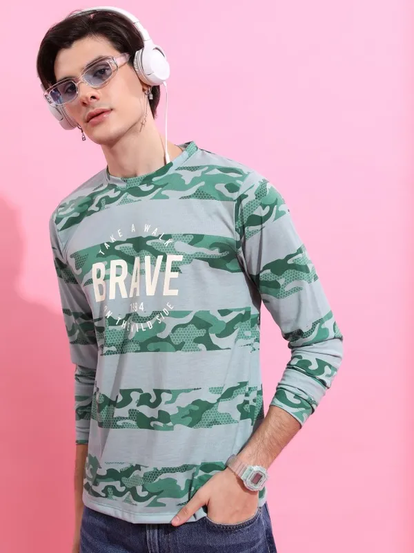 Men Printed Round Neck T-Shirt