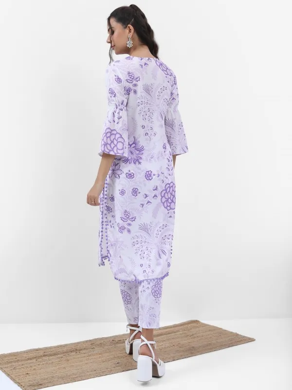  Vishudh Women Lavender Kurta Sets