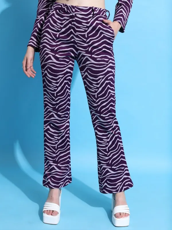  Tokyo Talkies Women Purple Co-Ords