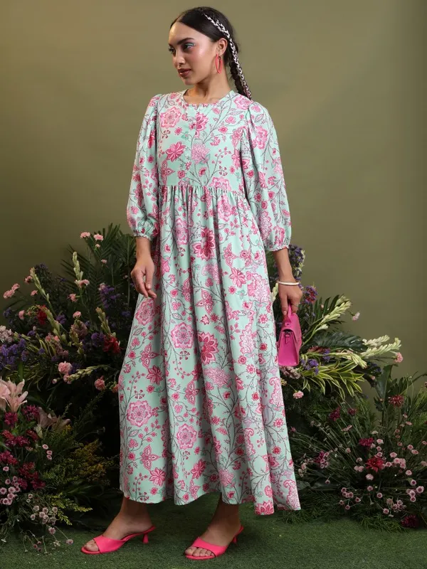 Printed Maxi Dress