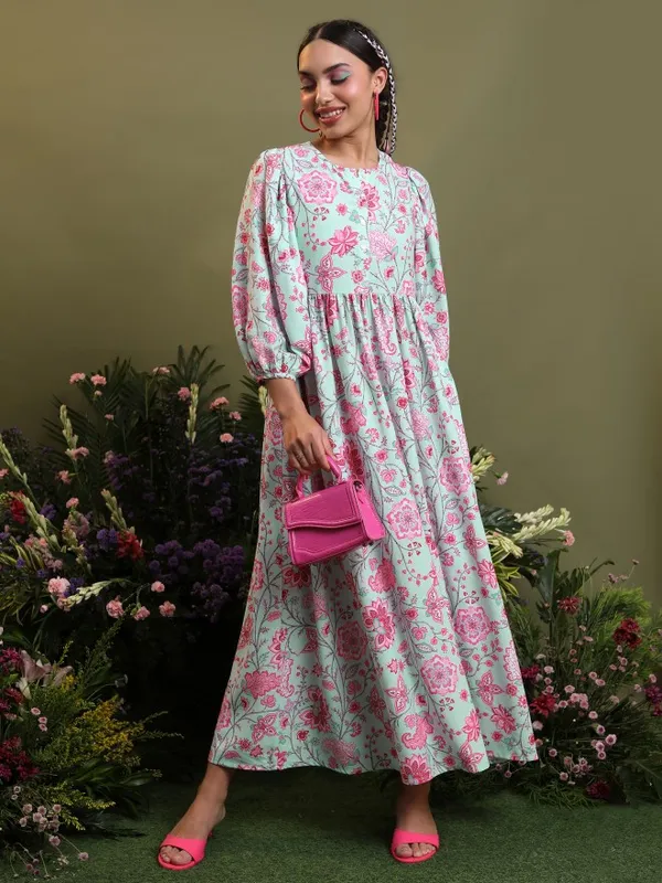 Printed Maxi Dress