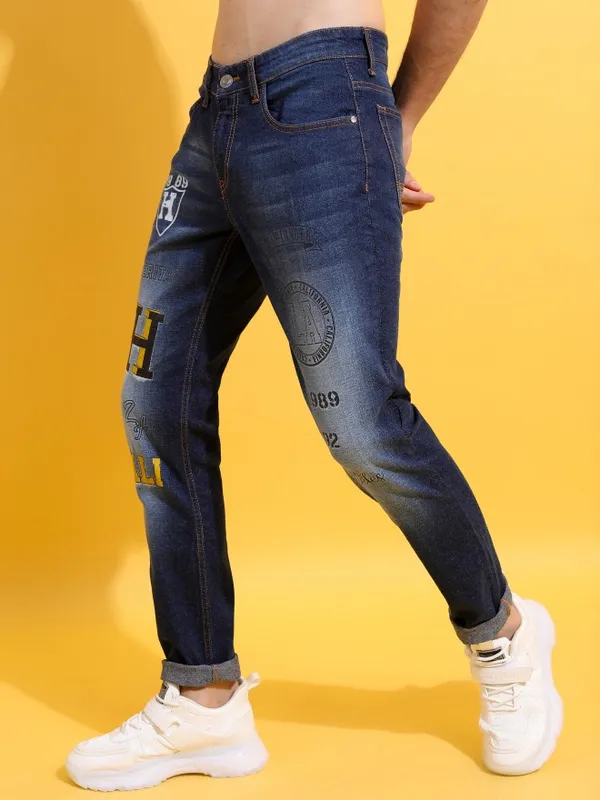  Highlander Men Blue Slim Fit Clean Look Jeans