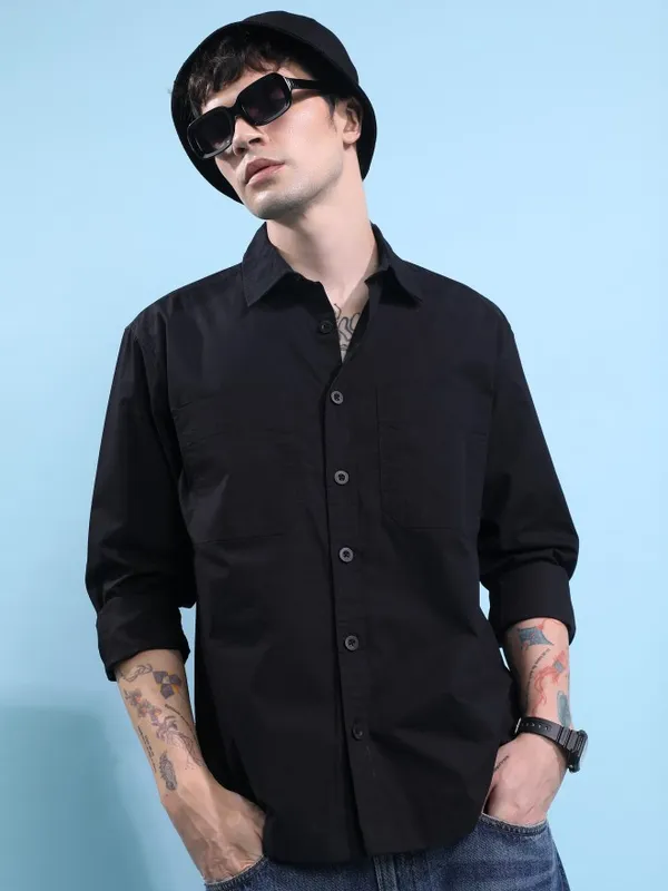 Men Oversized Fit Casual Shirt