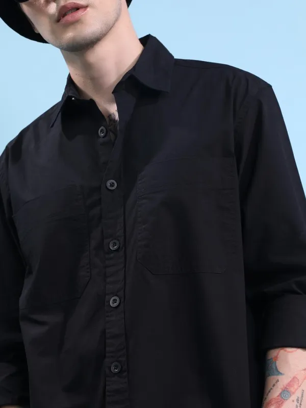 Men Oversized Fit Casual Shirt