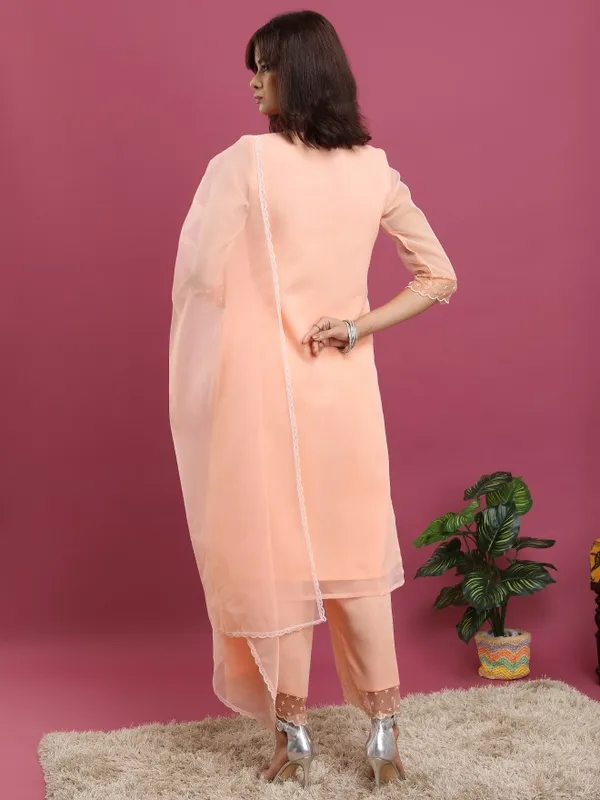 Women Kurta With Palazzo & Dupatta