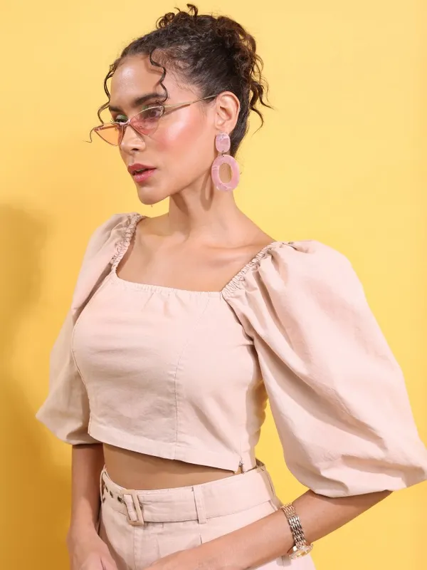  Tokyo Talkies Women Peach Co-Ords