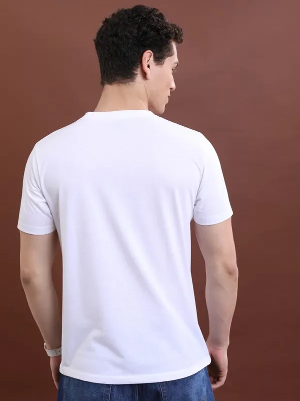 Men Printed Round Neck T-Shirt