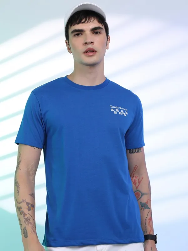 Men Printed Round Neck T-Shirt