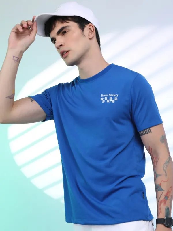 Men Printed Round Neck T-Shirt