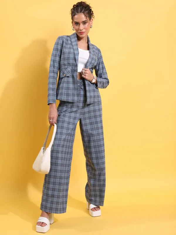 Women Coat With Trouser Co-Ords