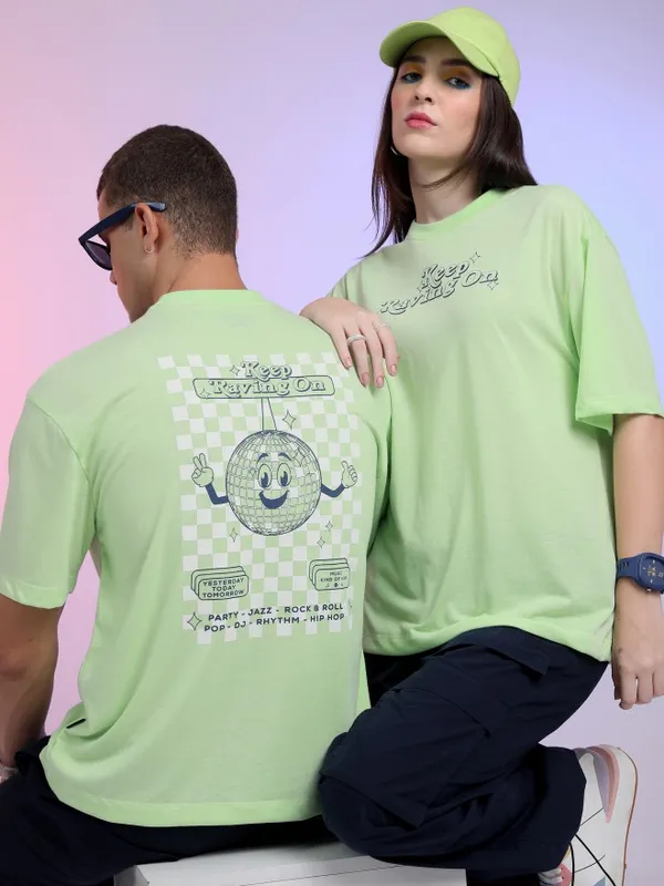 Unisex Printed Round Neck T-Shirt