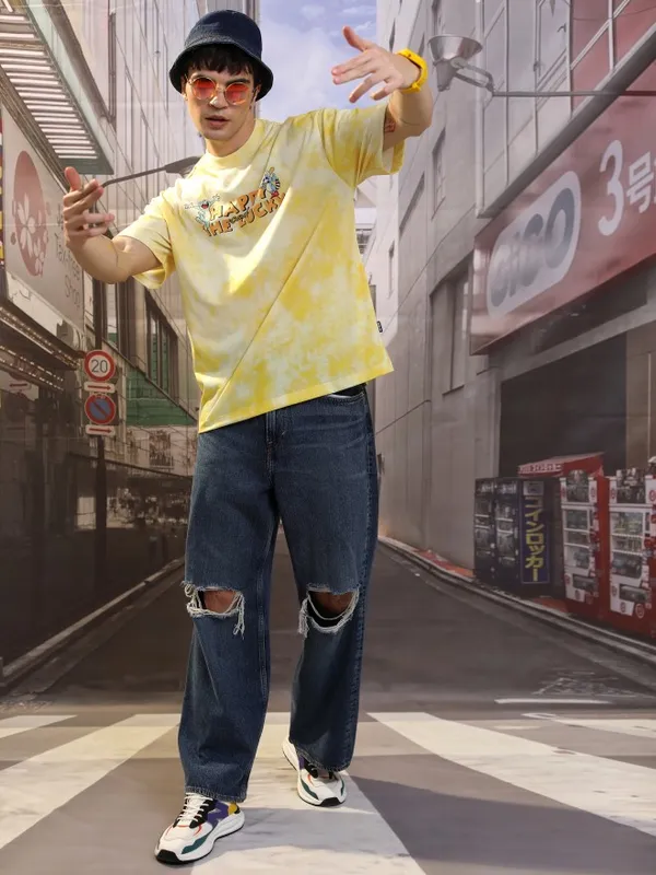 Men Printed Round Neck T-Shirt
