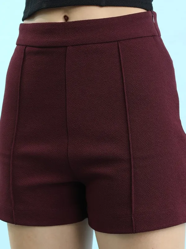  Tokyo Talkies Women Purple Regular Fit Shorts